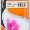 Cosse à oeil isolée thermorétractable rouge M4 (x10)