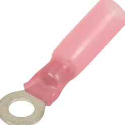 Cosse à oeil isolée thermorétractable rouge M4 (x10)