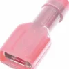 Cosse plate femelle 100% isolée rouge 6,3X0,8mm (x10)