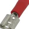 Cosse plate femelle isolée rouge 6,3X0,8mm (x10)