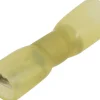 Cosse plate femelle 100% isolée thermo jaune 6,3x0,8mm (x10)