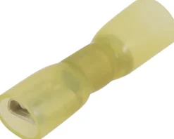 Cosse plate femelle 100% isolée thermo jaune 6,3x0,8mm (x10)