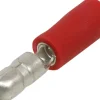 Cosse ronde mâle isolée rouge M4 (x10)