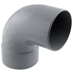 Coude PVC évacuation 87° mâle/femelle Ø125