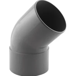 Coude PVC évacuation 45° mâle/femelle Ø100