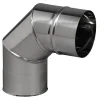 Coude équerre 90° 3 parties inox 304 Ø180mm
