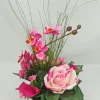 Coupe funéraire de rose, orchidée et callas H 30 Ø 20 cm