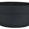 Coupe Chicago + Soucoupe clipsée Ø35cm anthracite