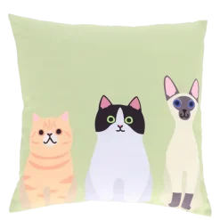 Coussin d'extérieur motif chats
