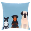 Coussin d'extérieur motif chiens