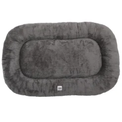 Coussin ovale antidérapant 110 x 70 cm gris