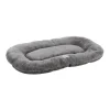 Coussin ovale antidérapant 60 x 40 cm gris