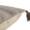 Coussin 40x40cm déhoussable mélisse taupe