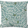 Coussin déco éclat Emeraude bleu 40x40 cm