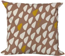 Coussin déco Envol terre rouille 40x40 cm