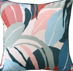 Coussin imprimé feuillage Montera 40x40 cm multicolore