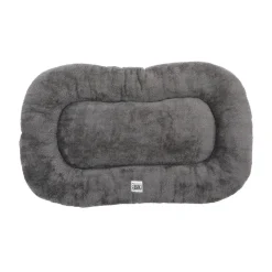 Coussin ovale antidérapant 80 x 50 cm gris