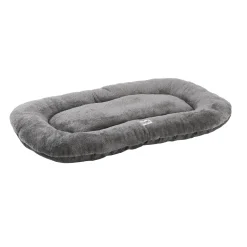 Coussin ovale antidérapant 80 x 50 cm gris