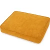 Coussin pour chien Hampton jaune moutarde 80 cm