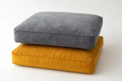 Coussin pour chien Hampton jaune moutarde 80 cm