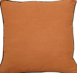 Coussin uni 45x45 cm rouille