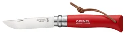 Couteau fermant baroudeur n°08 inox rouge OPINEL