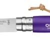 Couteau fermant Vri baroudeur n°7 violet avec lien OPINEL
