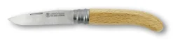 Couteau inox en hêtre n°8 - lame 8,5 cm