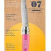 Couteau fermant à bout rond n°07 Mon Premier fuchsia OPINEL