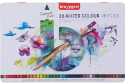 Crayons de couleur, boîte métallique de 36