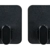 Crochet plastique Parma Allstar sans perçage noir (x2)