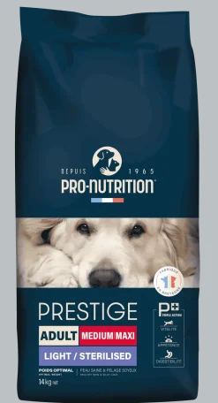 Croquettes pour chien medium/maxi light 14 kg PRESTIGE