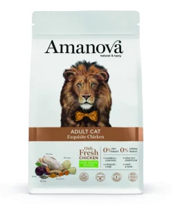 Croquettes chat adulte goût poulet 6 kg AMANOVA