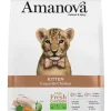 Croquettes chaton goût poulet 4 kg AMANOVA