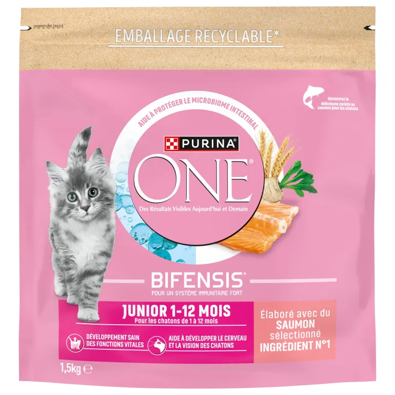 Croquettes chaton 1,5kg Elaboré avec du saumon sélectionné