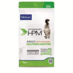 Croquettes pour chat HPM Adult Neutered Entire saumon 7kg