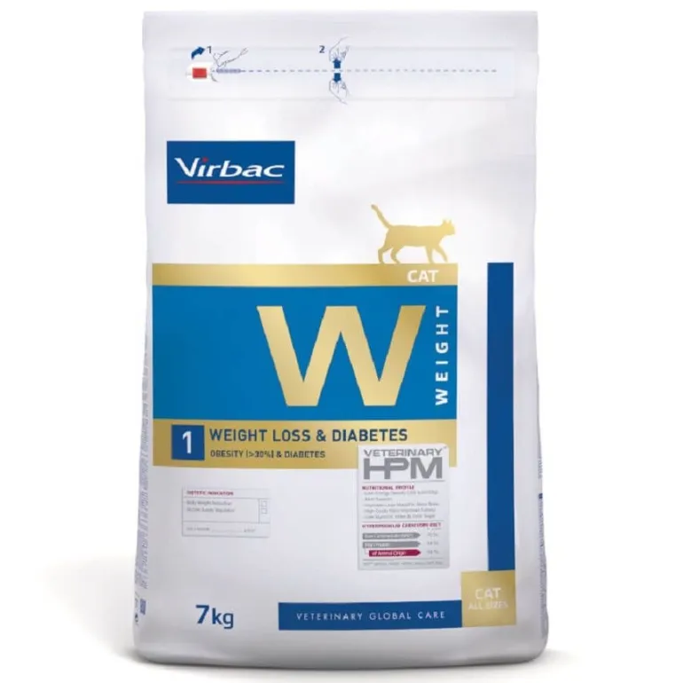 Croquettes pour chat HPM Weight Loss/Diabetes 7kg Veterinary