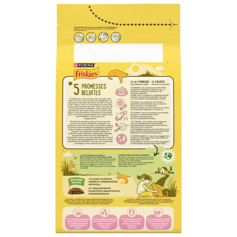Croquettes pour chaton Poulet-Dinde FRISKIES Junior 1,5 kg