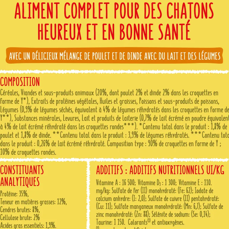 Croquettes pour chaton Poulet-Dinde FRISKIES Junior 1,5 kg