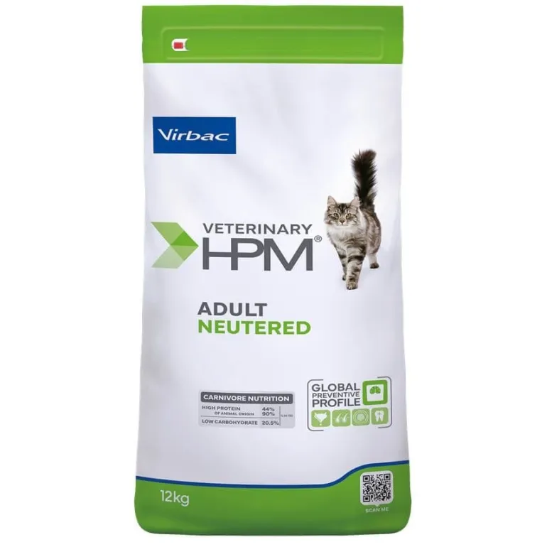 Croquettes pour chat stérilisé HPM Adult Neutered 12kg