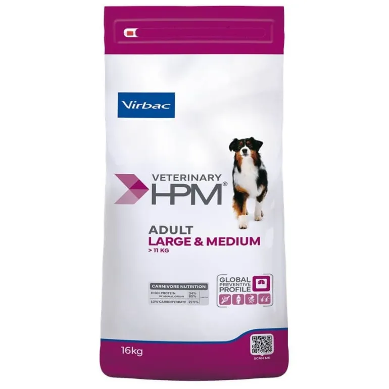 Croquettes pour chien HPM Adult Large/Medium 16kg
