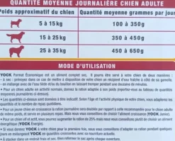 Croquettes pour chien 10 kg YOCK ECO