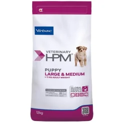 Croquettes pour chiot HPM Puppy Large/Medium 12kg Veterinary