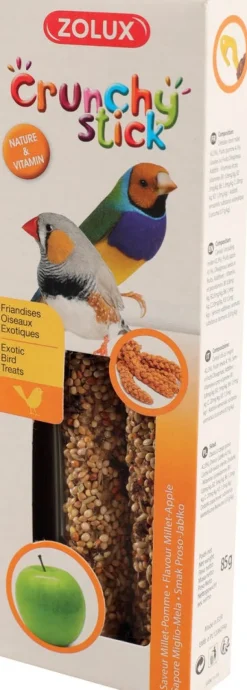 Crunchy stick exotique millet/pomme 85g ZOLUX