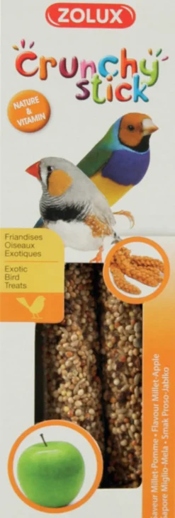 Crunchy stick exotique millet/pomme 85g ZOLUX