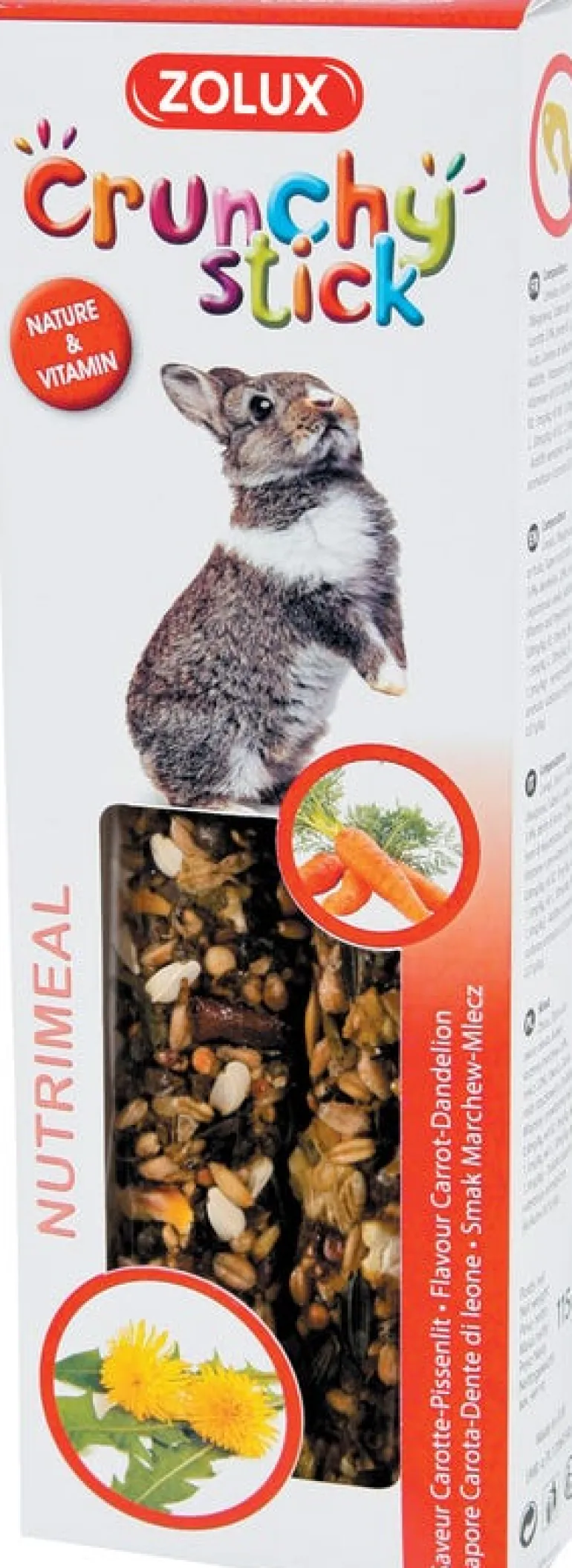 Crunchy stick lapin carotte/pissenlit 115g ZOLUX