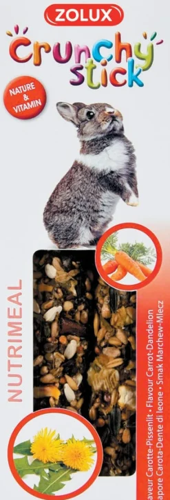 Crunchy stick lapin carotte/pissenlit 115g ZOLUX