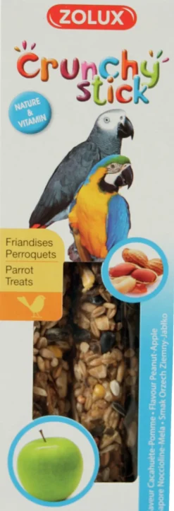 Crunchy stick perroquet cacahuète/pomme 115g