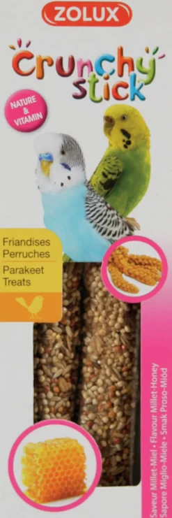 Crunchy stick perruche millet/miel 85g ZOLUX