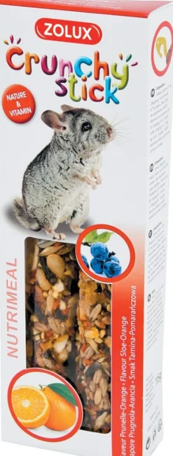 Crunchy stick chinchilla prunelle/orange 115g ZOLUX
